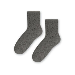 Dámské ponožky Steven 066-003 šedá žíhaná 35-37
