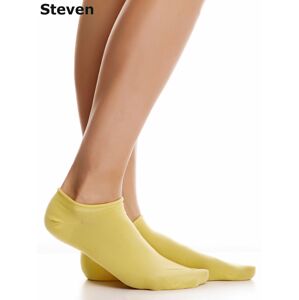 Obyčejná žlutá bavlna STEVEN nohy 35-37