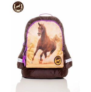 Školní batoh s potiskem koně ONE SIZE