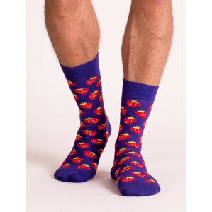 Pánské fialové ponožky s potiskem 41-46