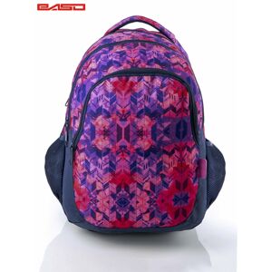 Školní batoh s etnickými růžovými vzory ONE SIZE
