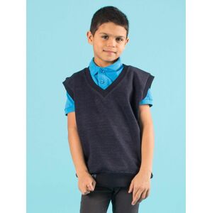 Chlapecký tmavomodrý svetr bez rukávů 170