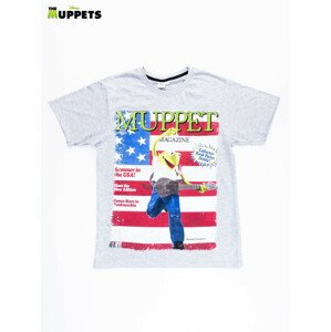 Bílé pánské tričko s potiskem THE MUPPETS XL