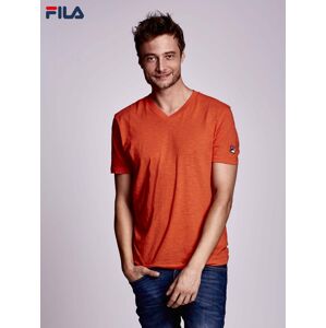 FILA Orange pánské tričko s výstřihem do V M