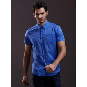 Modré pánské tričko s krátkým rukávem M