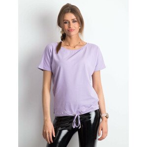 Dámské bavlněné tričko, světle fialové XL