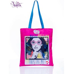 Fialová růžová nákupní taška pro dívky