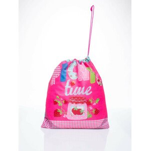 Růžová taška typu batoh s motivem pikniku ONE SIZE