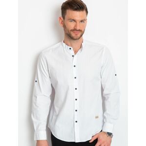 Pánská bílá bavlněná košile 3XL