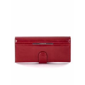 Tmavě červená peněženka s klopou ONE SIZE
