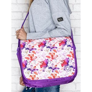 Květinová školní taška přes rameno
