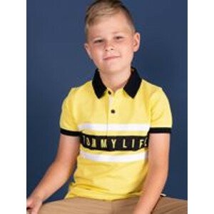 Polokošile pro chlapce s nápisem TOMMY LIFE ve žluté barvě 104