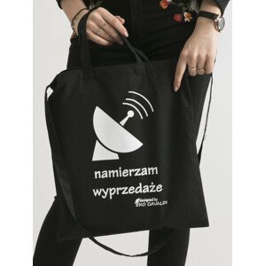 Ekologická bavlněná taška s nápisem černá ONE SIZE