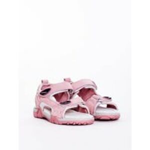 Růžové dětské sandály 35