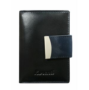 Dámská tmavě modrá kožená peněženka s ozdobnou sponou ONE SIZE