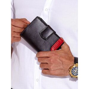 Černá peněženka s červenou kostkou ONE SIZE