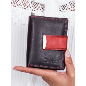 Dámská černá peněženka s červeným lemem ONE SIZE