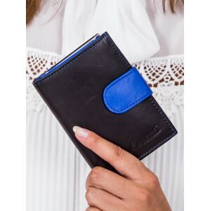 Dámská černá peněženka s modrým klopou ONE SIZE