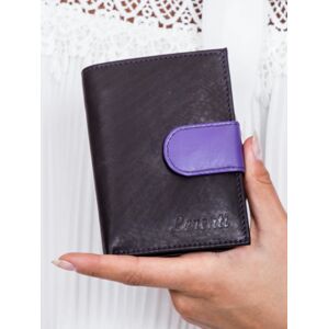 Dámská černá peněženka s fialovým klopou ONE SIZE