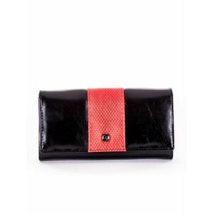 Dámská peněženka z přírodní kůže s červeným modulem ONE SIZE