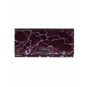 Dámská fialová vzorovaná kožená peněženka ONE SIZE