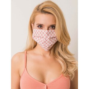 Růžová ochranná maska se vzorem jedna velikost