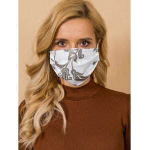 Ochranná maska na obličej vyrobená z bílé bavlny ONE SIZE