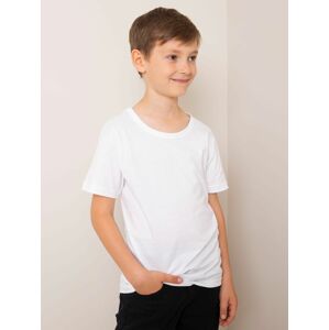 Chlapecké bílé bavlněné tričko 98