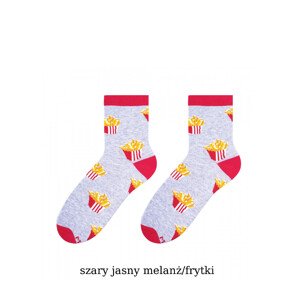 Dámské ponožky More Fastfood 078 šedá-žíhaná 39-42