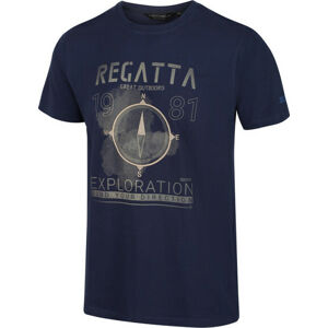 Pánské tričko  REGATTA RMT206 Cline IV Tmavě modré XL