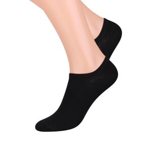 Hladké bavlněné ponožky 007  MIX černá 47-50