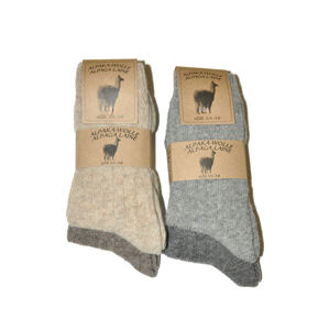 Ponožky Ulpio Alpaka-Wolle 31606 A'2 béžová-hnědá 43-46