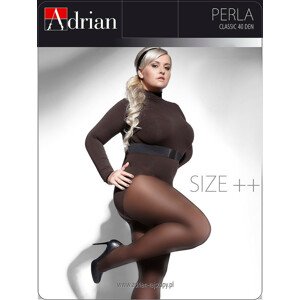 Dámské punčochové kalhoty Adrian Perla Size++ 40 den 7XL-8XXL černá 7-3XL