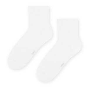 Dámské netlačící bambusové ponožky 059 Bílá 35-37