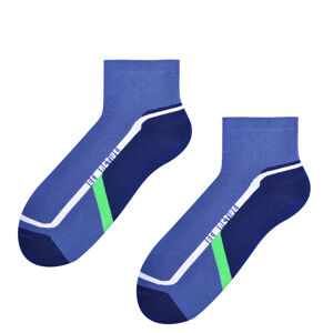 Pánské vzorované ponožky 054 jeans/tmavě modrá 41-43