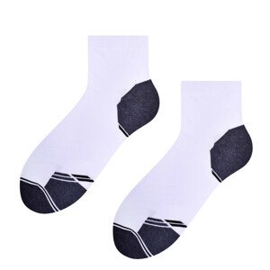 Pánské vzorované ponožky 054 bílá/šedá 41-43