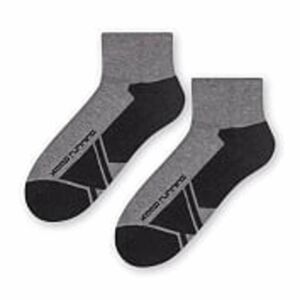 Pánské vzorované ponožky 054 šedá/tmavě šedá 41-43