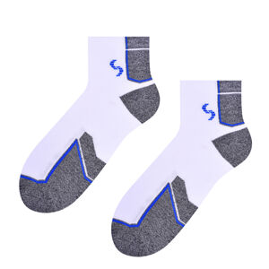 Pánské vzorované ponožky 054 bílá/žíhaná 44-46