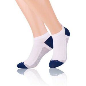Pánské sportovní ponožky 101 bílá/tmavě modrá 44-46