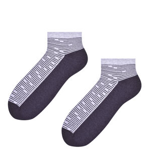 Pánské vzorované ponožky 054 šedá/tmavě šedá 38-40