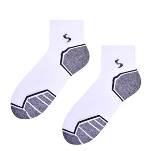 Pánské vzorované ponožky 054 bílo-šedá 44-46