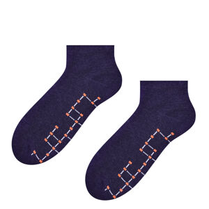 Pánské vzorované ponožky 054 tmavě šedá 44-46
