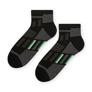Pánské vzorované ponožky 054 černá 38-40