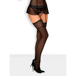 Krásné punčochy Heartia stockings - Obsessive černá S/M