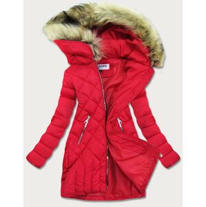 Prošívaná dámská zimní bunda LF808 - LF WOMEN červená XL