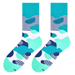 Pánské vzorované ponožky 079 C.ZIELEŃ/SALAD 43/46 MAN