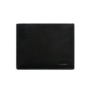 Pánská kožená peněženka bez zapínání černá ONE SIZE