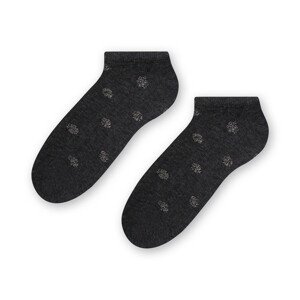 Dámské ponožky COMET LUREX 066 tmavě šedá žíhaná 35-37