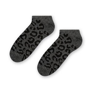 Dámské ponožky COMET LUREX 066 stříbrná/černá 35-37