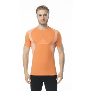 Pánské funkční tričko s krátkým rukávem IRON-IC - Follow the Genius - oranžová Barva: Oranžová, Velikost: S/M